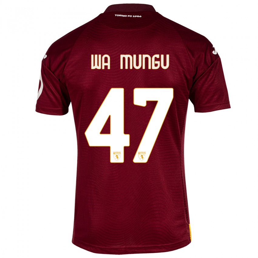 Hombre Camiseta Vimoj Muntu Wa Mungu #47 Rojo Oscuro 1ª Equipación 2023/24 La Camisa México