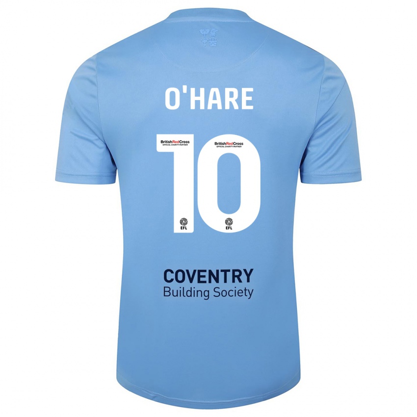 Hombre Camiseta Callum O'hare #10 Cielo Azul 1ª Equipación 2023/24 La Camisa México