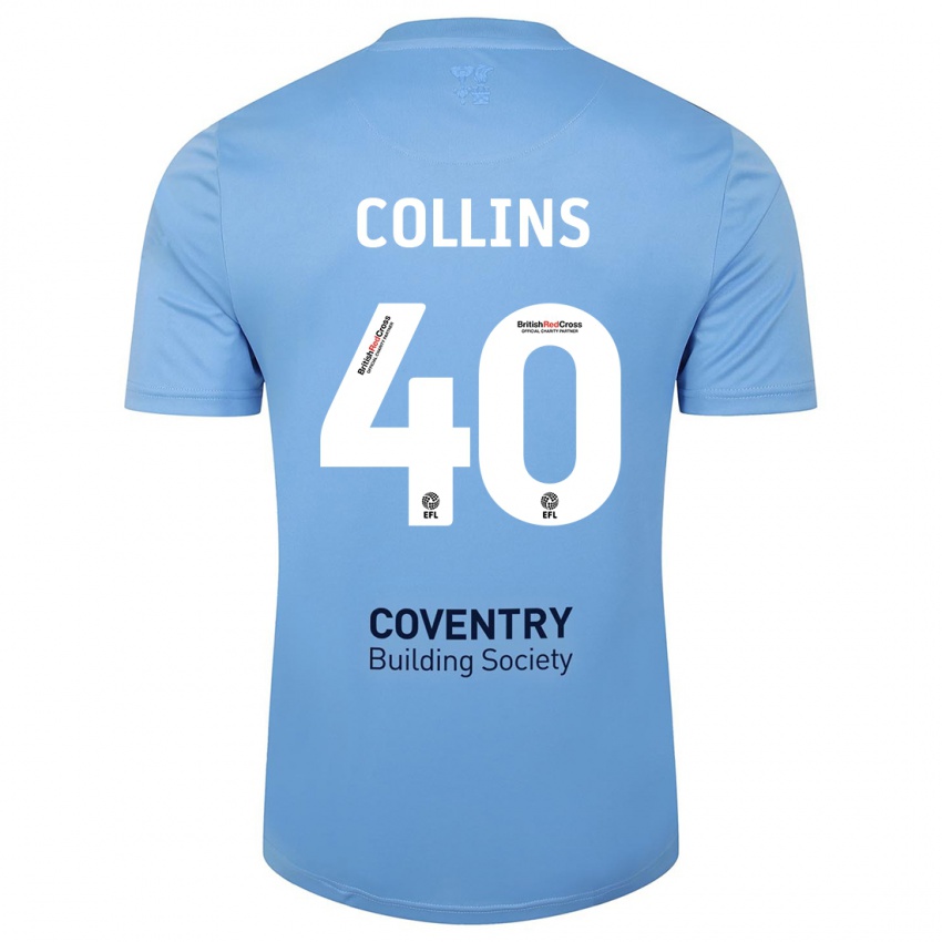 Hombre Camiseta Brad Collins #40 Cielo Azul 1ª Equipación 2023/24 La Camisa México