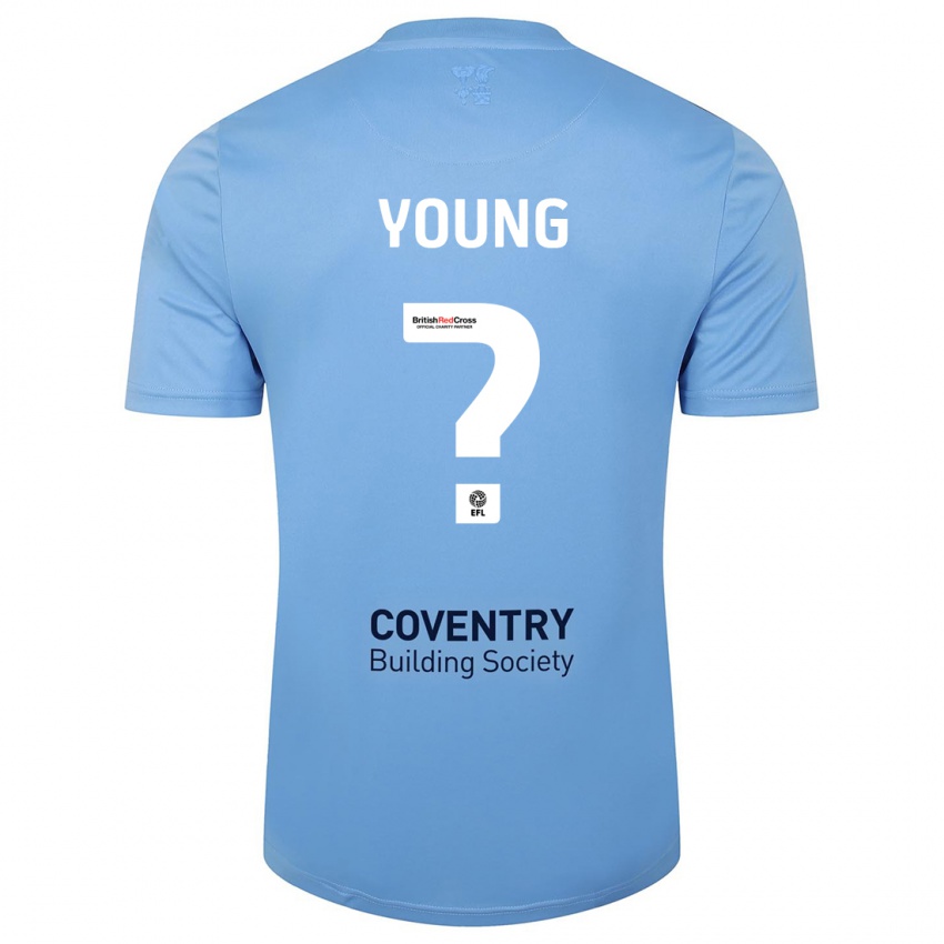 Hombre Camiseta Shay Young #0 Cielo Azul 1ª Equipación 2023/24 La Camisa México