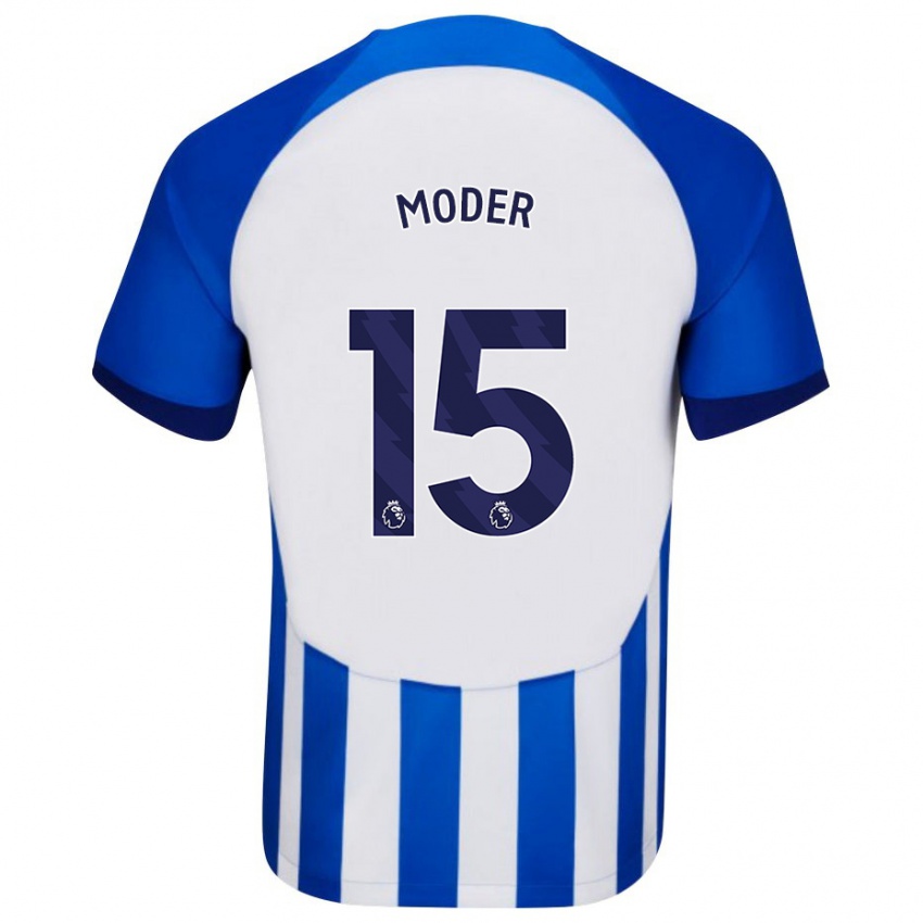 Hombre Camiseta Jakub Moder #15 Azul 1ª Equipación 2023/24 La Camisa México