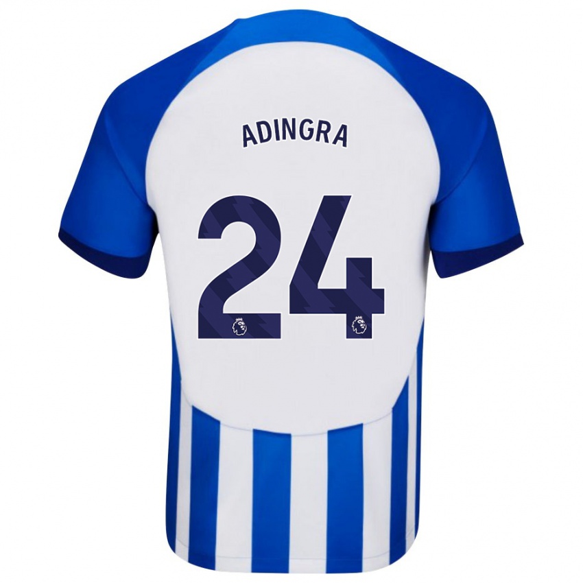 Hombre Camiseta Simon Adingra #24 Azul 1ª Equipación 2023/24 La Camisa México