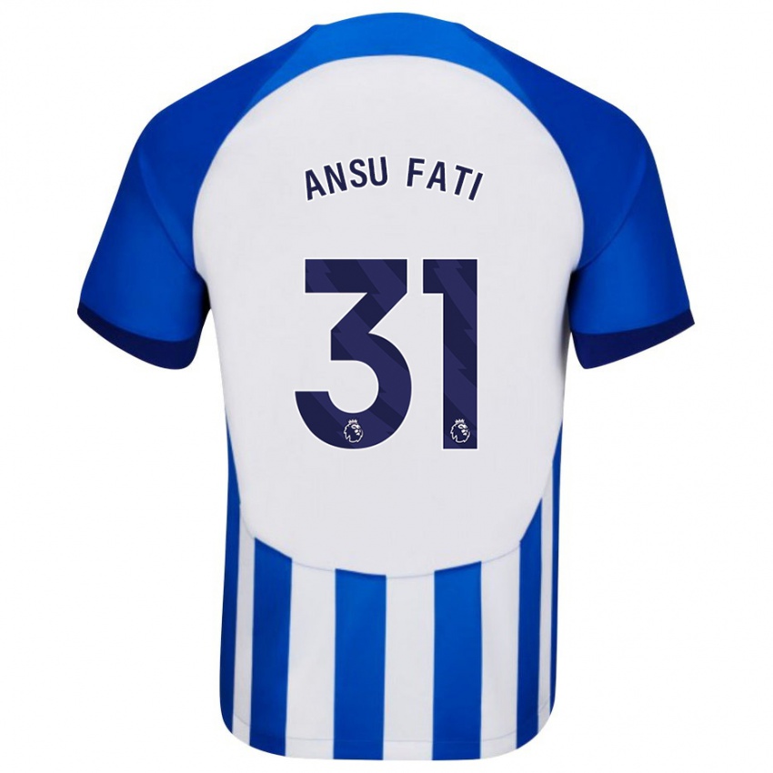 Hombre Camiseta Ansu Fati #31 Azul 1ª Equipación 2023/24 La Camisa México