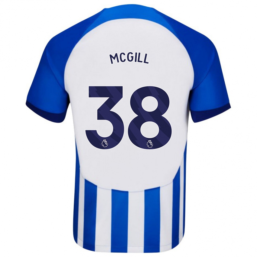Hombre Camiseta Tom Mcgill #38 Azul 1ª Equipación 2023/24 La Camisa México