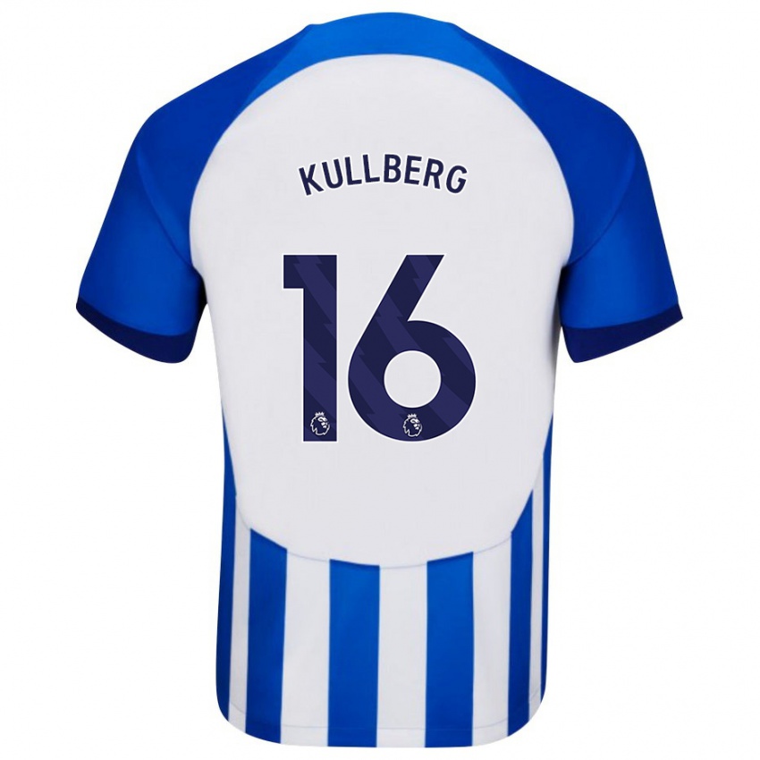 Hombre Camiseta Emma Nanny Charlotte Kullberg #16 Azul 1ª Equipación 2023/24 La Camisa México