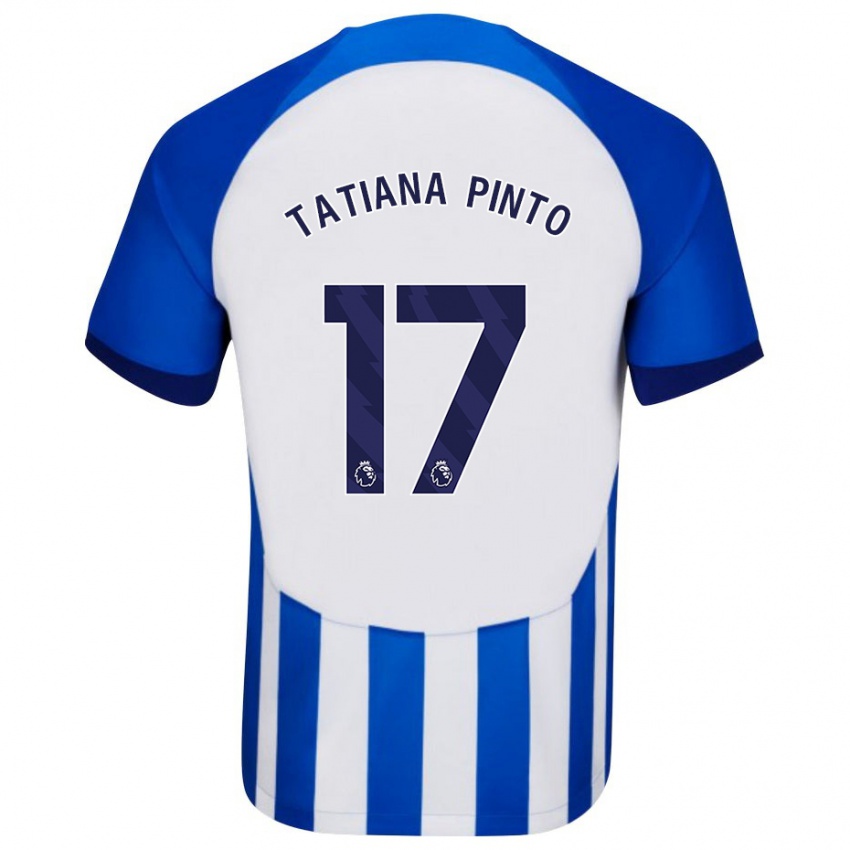 Hombre Camiseta Tatiana Vanessa Ferreira Pinto #17 Azul 1ª Equipación 2023/24 La Camisa México