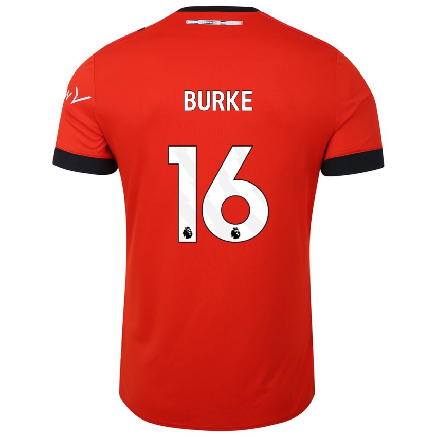 Hombre Camiseta Reece Burke #16 Rojo 1ª Equipación 2023/24 La Camisa México