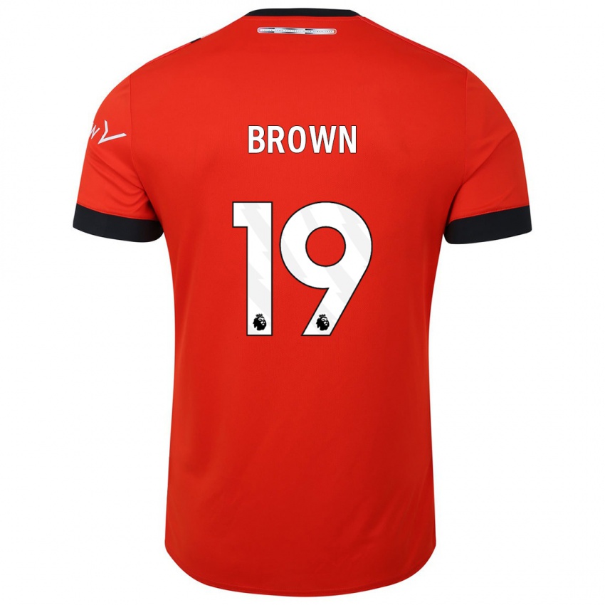 Hombre Camiseta Jacob Brown #19 Rojo 1ª Equipación 2023/24 La Camisa México