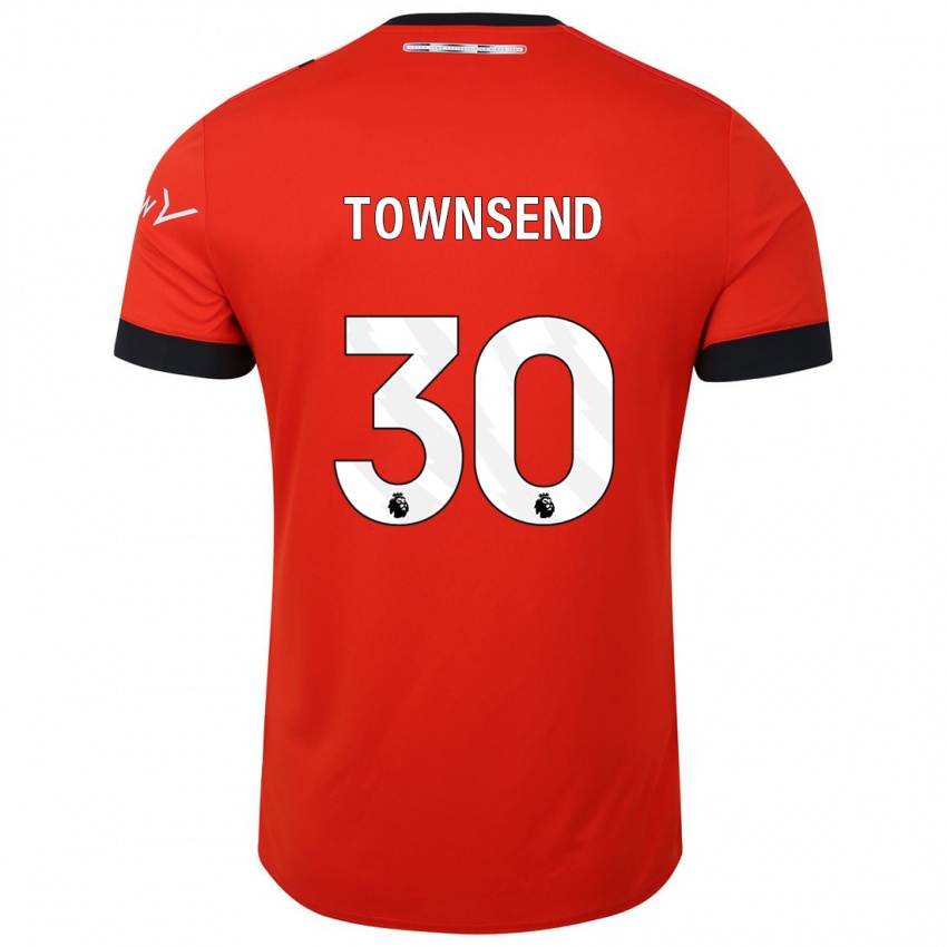 Hombre Camiseta Andros Townsend #30 Rojo 1ª Equipación 2023/24 La Camisa México