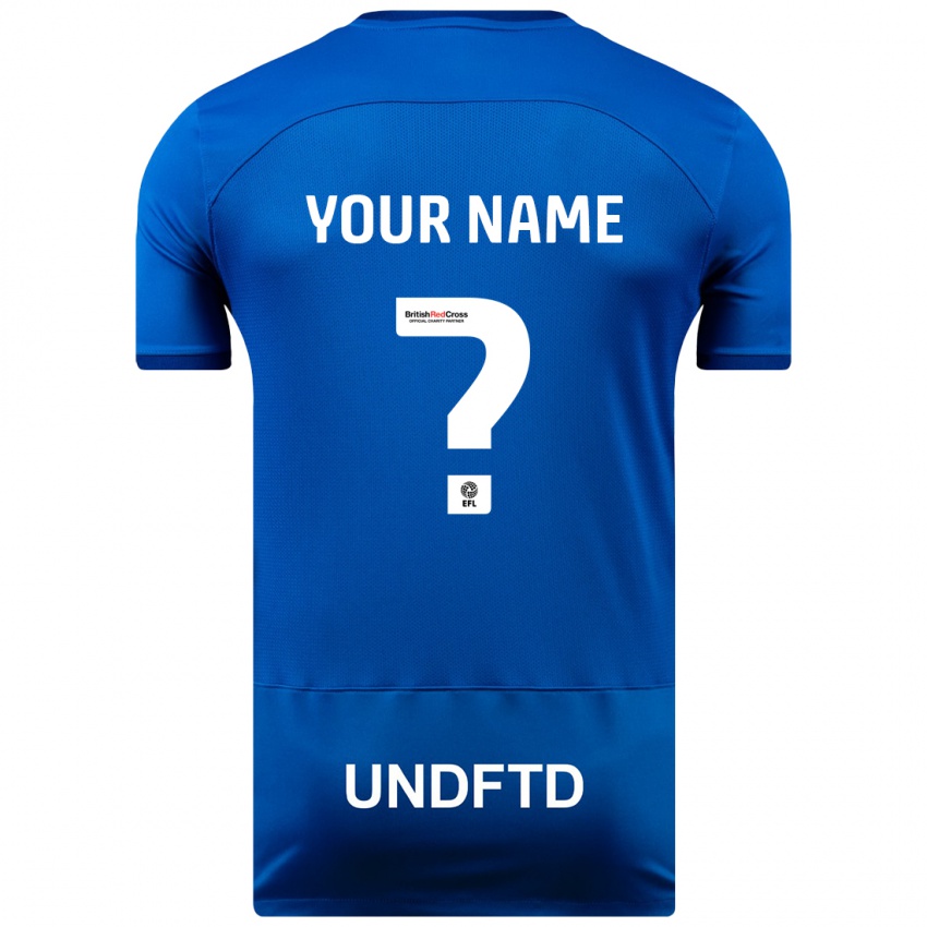 Hombre Camiseta Su Nombre #0 Azul 1ª Equipación 2023/24 La Camisa México