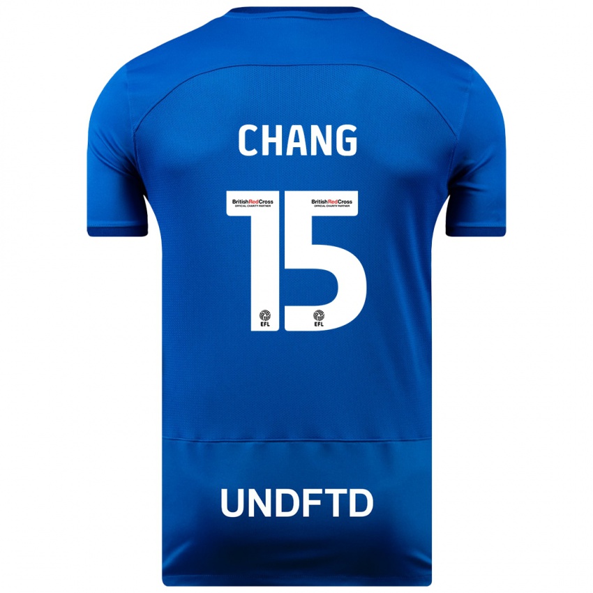 Hombre Camiseta Alfie Chang #15 Azul 1ª Equipación 2023/24 La Camisa México