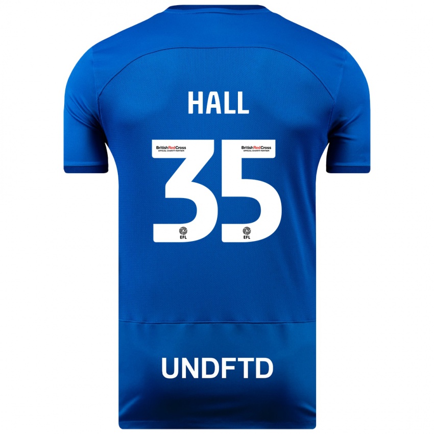 Hombre Camiseta George Hall #35 Azul 1ª Equipación 2023/24 La Camisa México