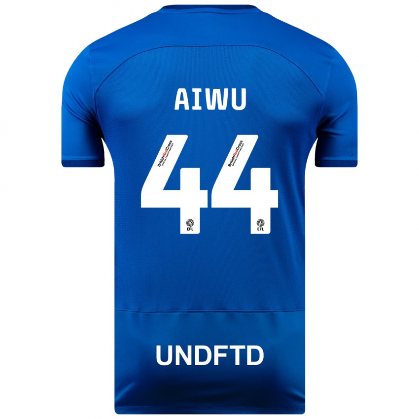 Hombre Camiseta Emanuel Aiwu #44 Azul 1ª Equipación 2023/24 La Camisa México