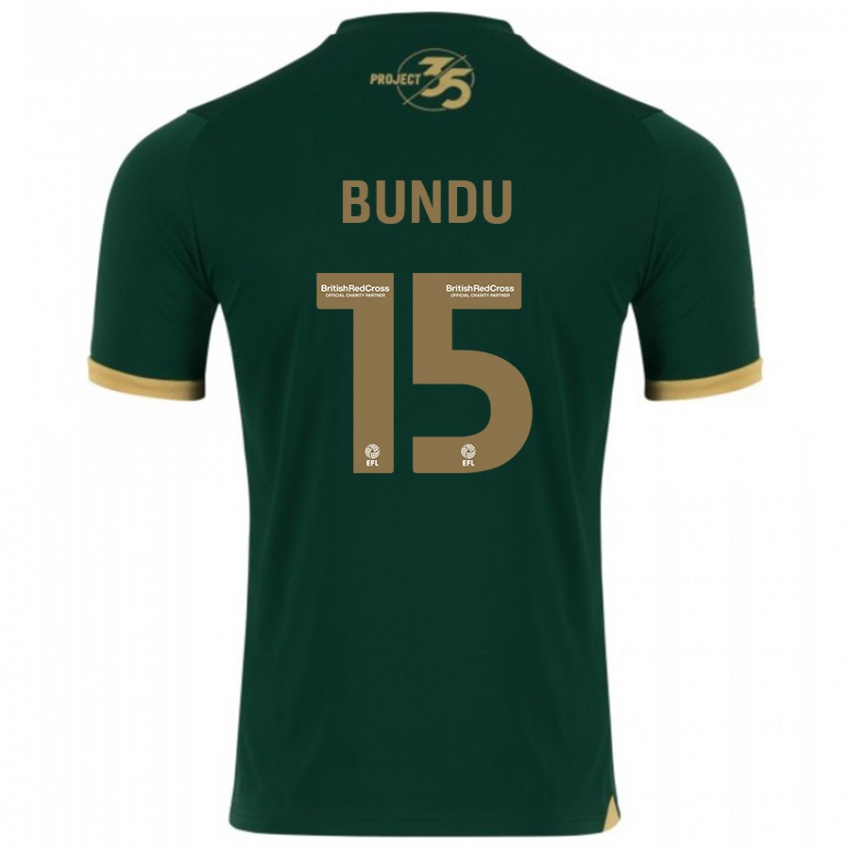 Hombre Camiseta Mustapha Bundu #15 Verde 1ª Equipación 2023/24 La Camisa México