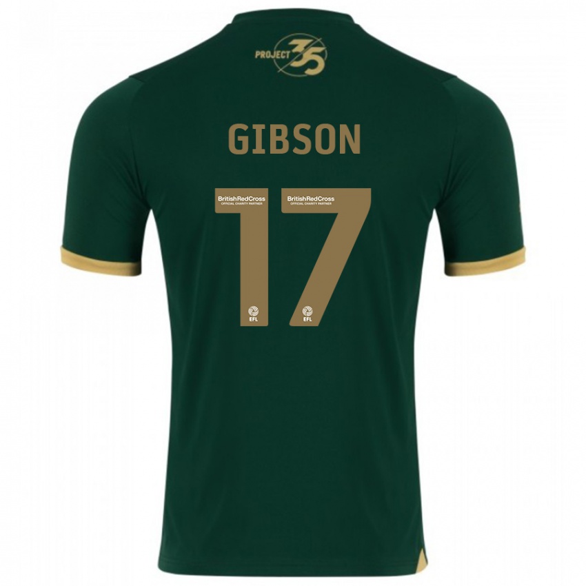 Hombre Camiseta Lewis Gibson #17 Verde 1ª Equipación 2023/24 La Camisa México