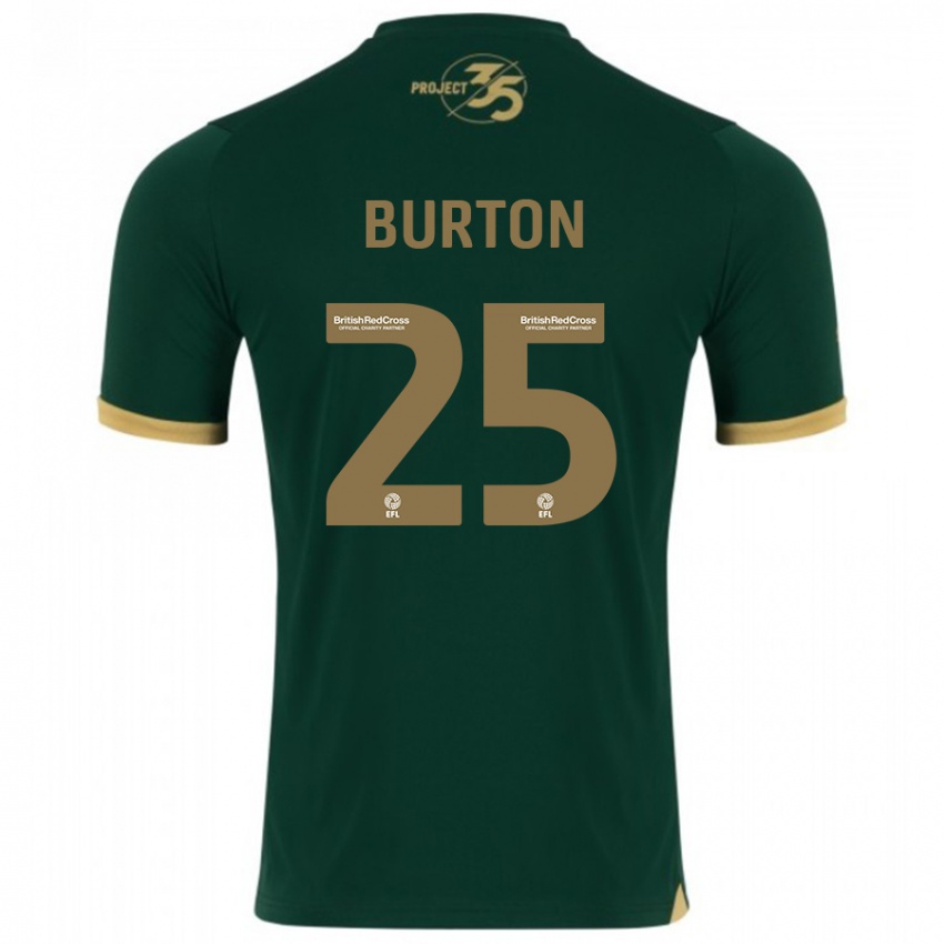 Hombre Camiseta Callum Burton #25 Verde 1ª Equipación 2023/24 La Camisa México