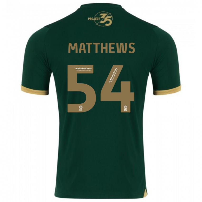 Hombre Camiseta Jack Matthews #54 Verde 1ª Equipación 2023/24 La Camisa México