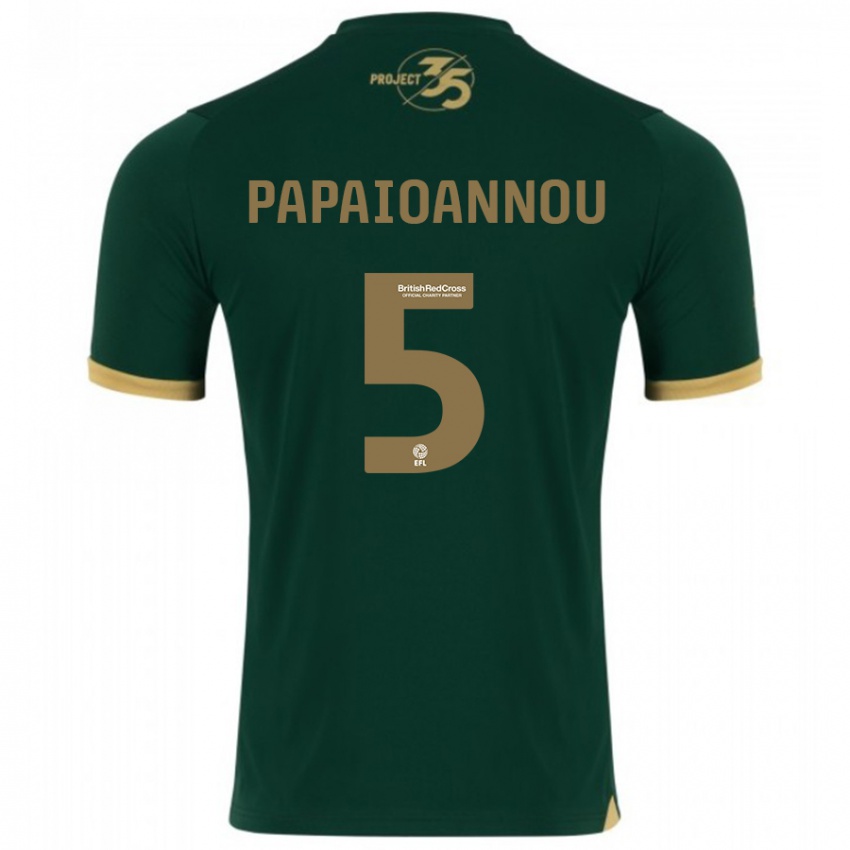 Hombre Camiseta Panagiota Papaioannou #5 Verde 1ª Equipación 2023/24 La Camisa México