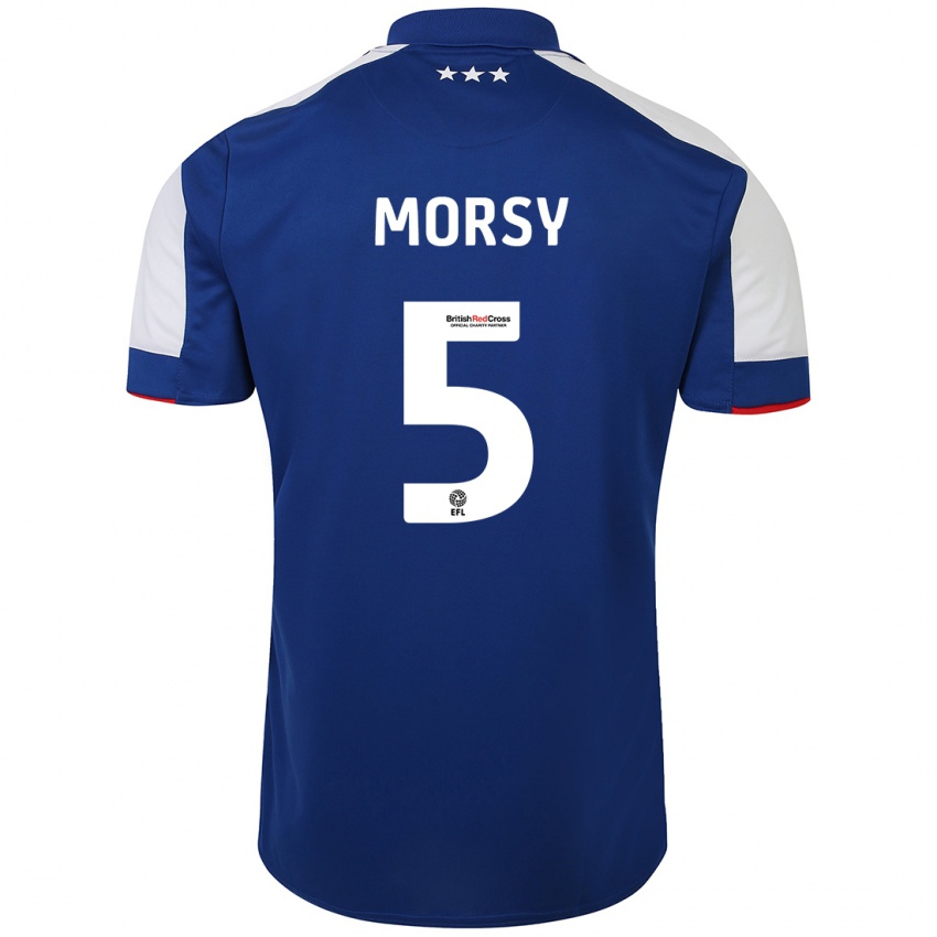 Hombre Camiseta Samy Morsy #5 Azul 1ª Equipación 2023/24 La Camisa México