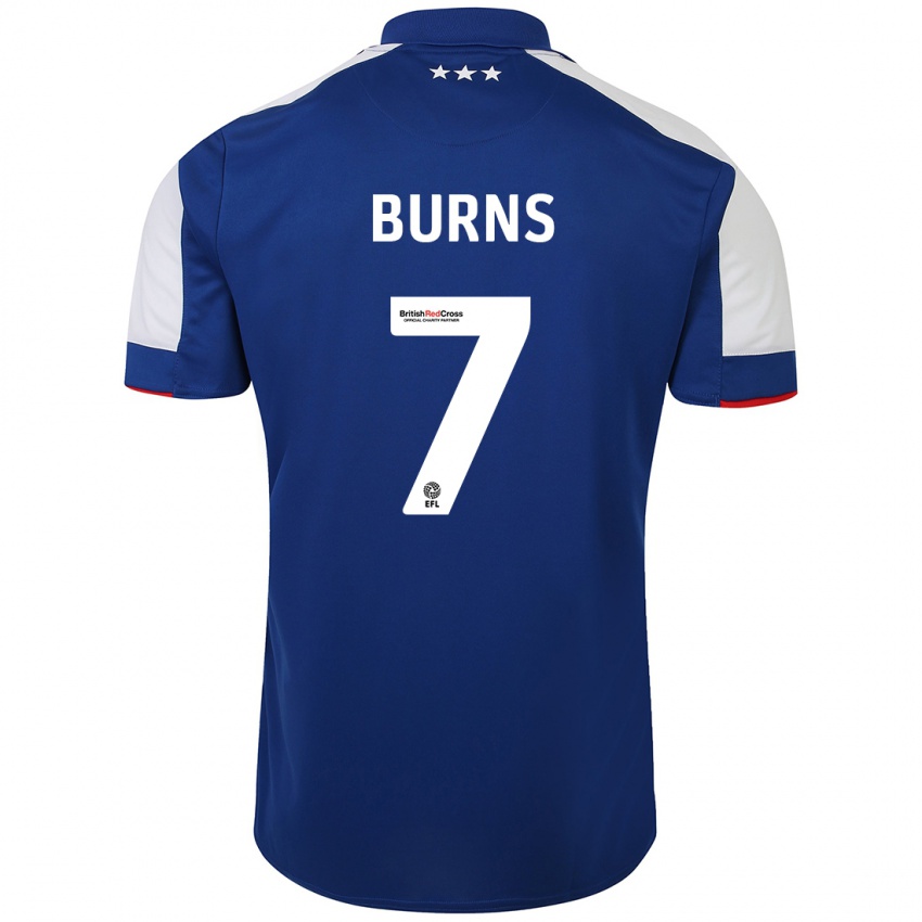 Hombre Camiseta Wes Burns #7 Azul 1ª Equipación 2023/24 La Camisa México