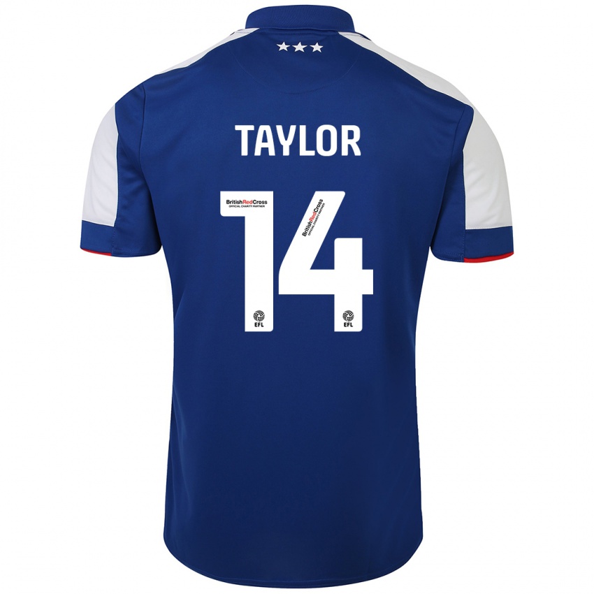 Hombre Camiseta Jack Taylor #14 Azul 1ª Equipación 2023/24 La Camisa México