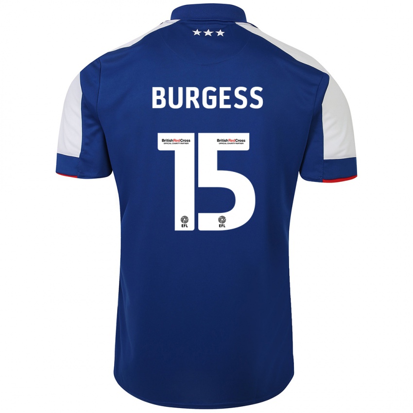 Hombre Camiseta Cameron Burgess #15 Azul 1ª Equipación 2023/24 La Camisa México