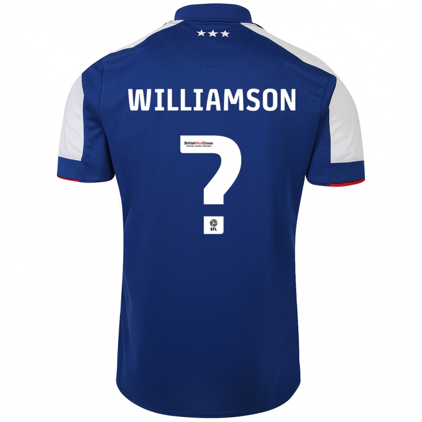 Hombre Camiseta Woody Williamson #0 Azul 1ª Equipación 2023/24 La Camisa México