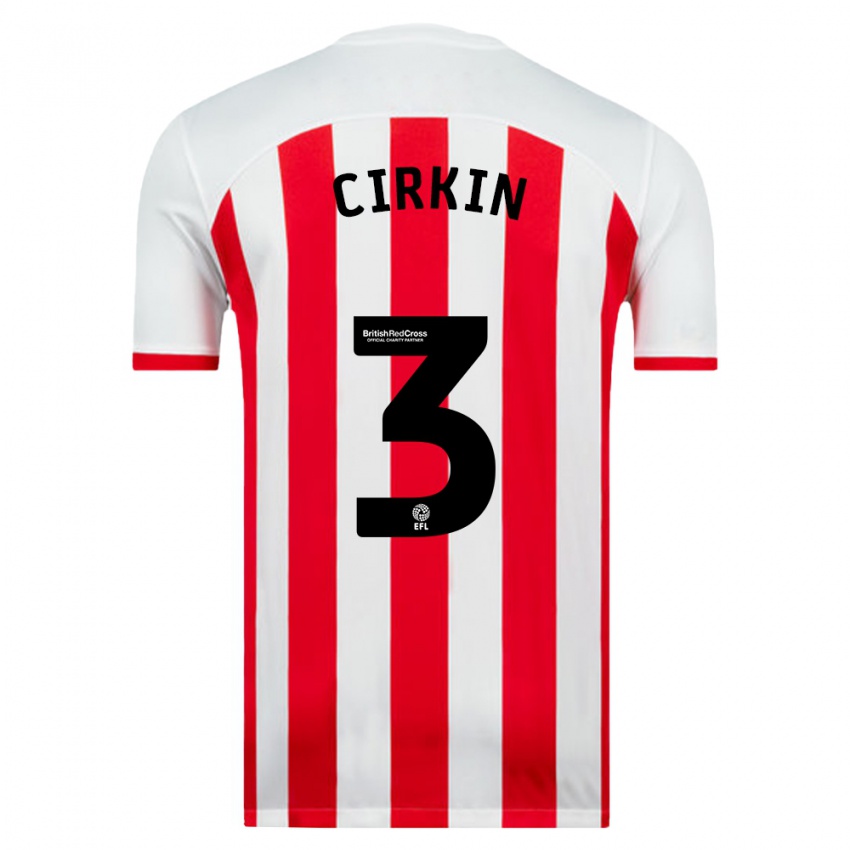 Hombre Camiseta Dennis Cirkin #3 Blanco 1ª Equipación 2023/24 La Camisa México