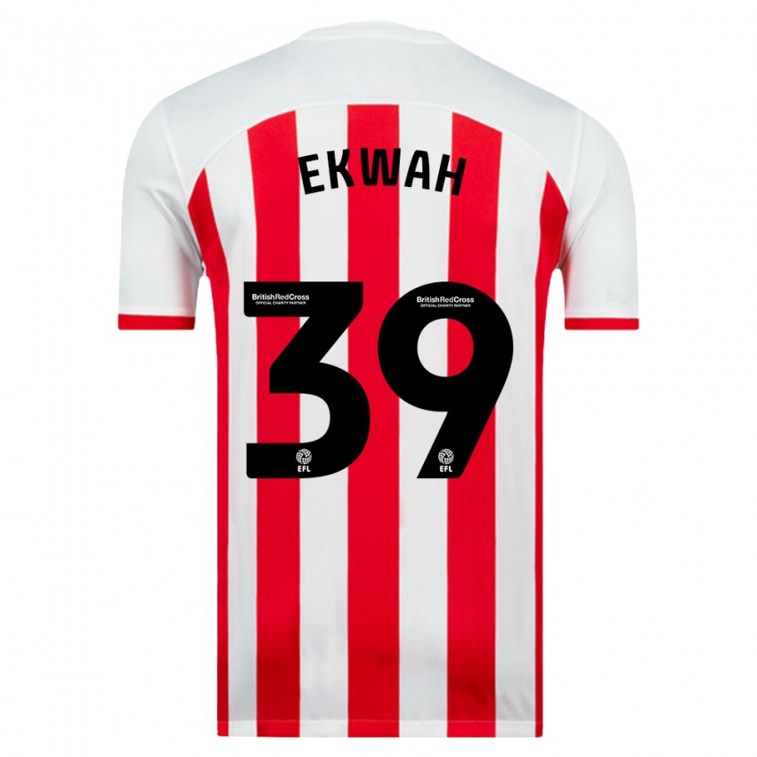 Hombre Camiseta Pierre Ekwah #39 Blanco 1ª Equipación 2023/24 La Camisa México