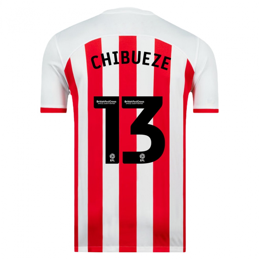 Hombre Camiseta Kelechi Chibueze #13 Blanco 1ª Equipación 2023/24 La Camisa México