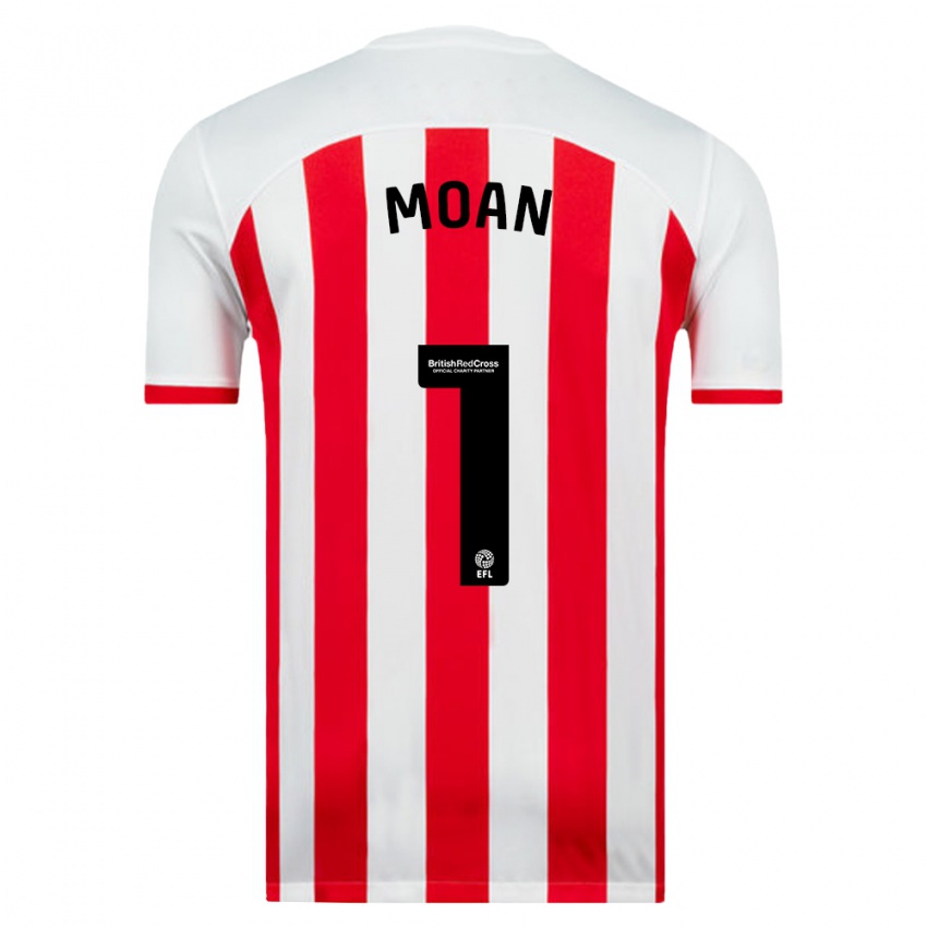 Hombre Camiseta Claudia Moan #1 Blanco 1ª Equipación 2023/24 La Camisa México