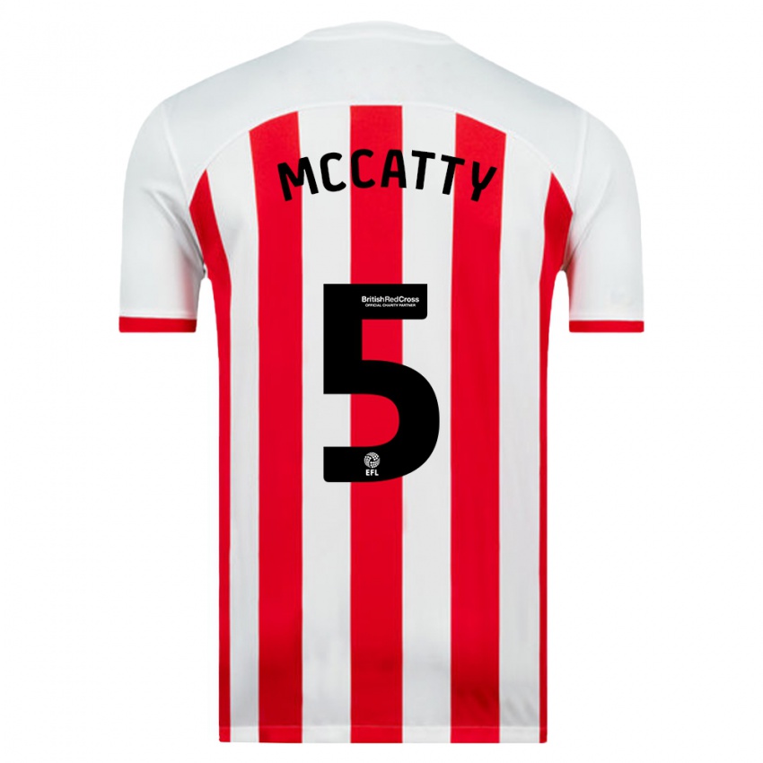 Hombre Camiseta Grace Mccatty #5 Blanco 1ª Equipación 2023/24 La Camisa México