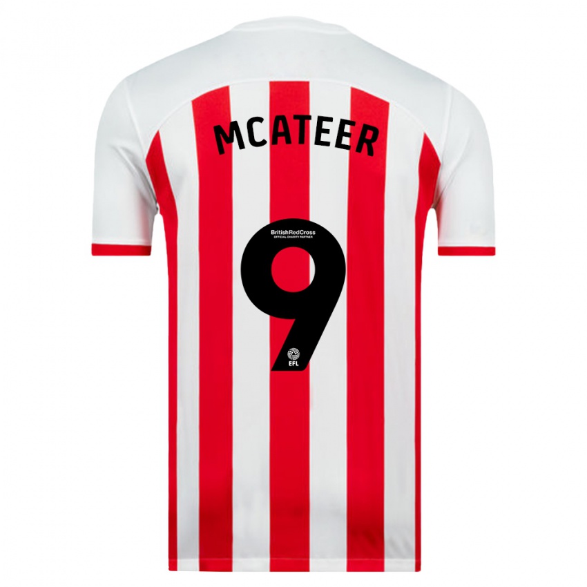 Hombre Camiseta Mary Mcateer #9 Blanco 1ª Equipación 2023/24 La Camisa México