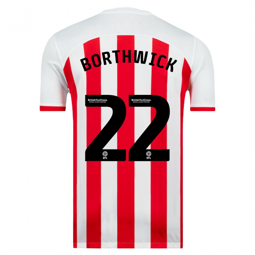 Hombre Camiseta Megan Borthwick #22 Blanco 1ª Equipación 2023/24 La Camisa México