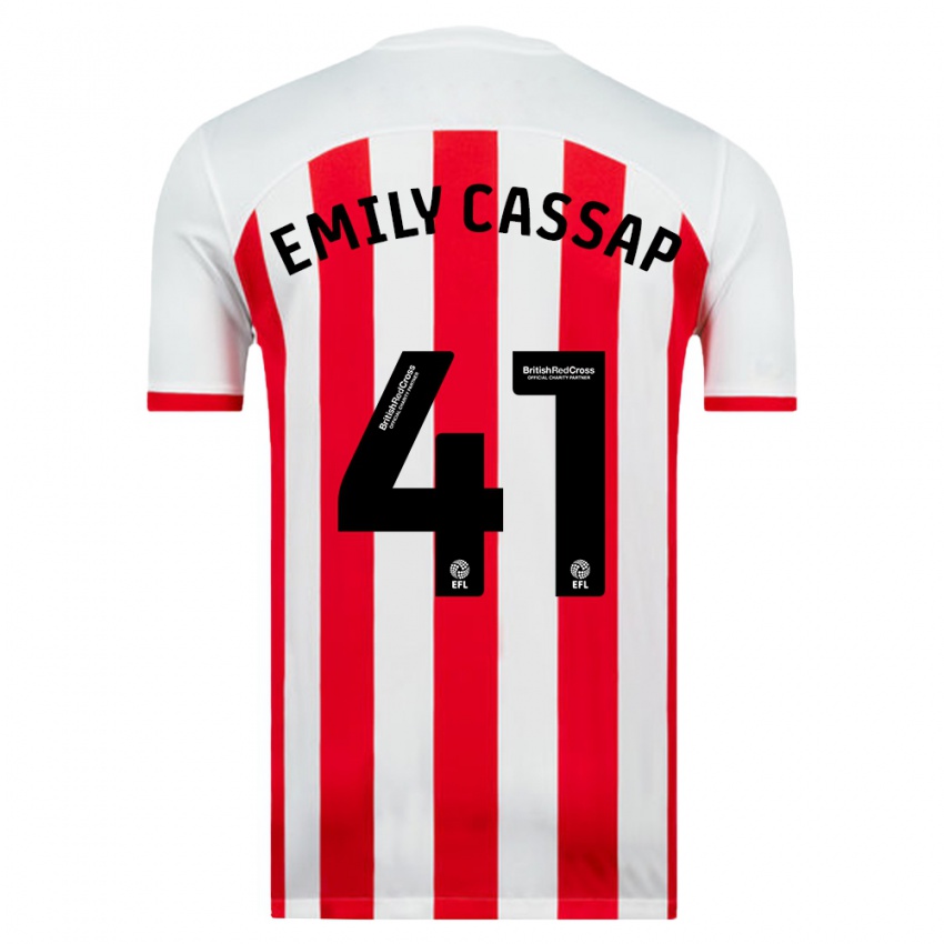 Hombre Camiseta Emily Cassap #41 Blanco 1ª Equipación 2023/24 La Camisa México