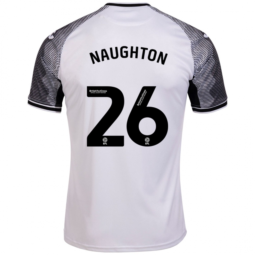 Hombre Camiseta Kyle Naughton #26 Blanco 1ª Equipación 2023/24 La Camisa México