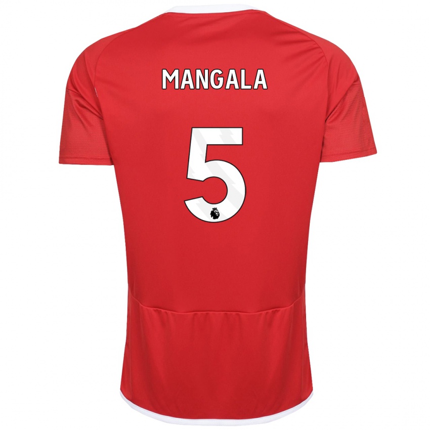 Hombre Camiseta Orel Mangala #5 Rojo 1ª Equipación 2023/24 La Camisa México