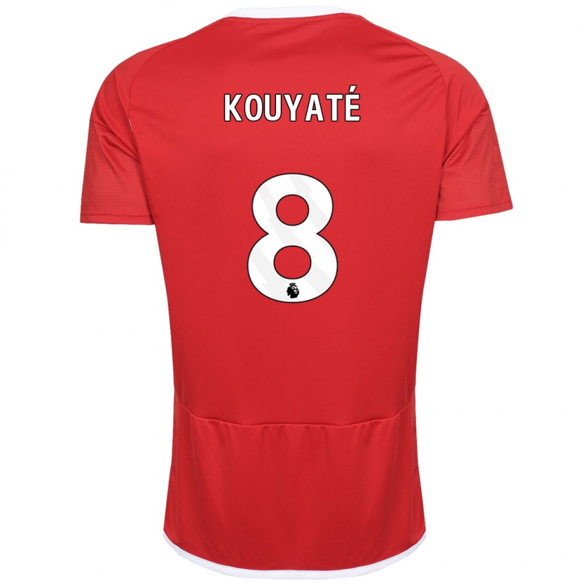 Hombre Camiseta Cheikhou Kouyate #8 Rojo 1ª Equipación 2023/24 La Camisa México