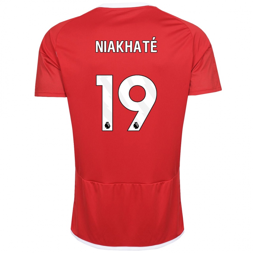 Hombre Camiseta Moussa Niakhaté #19 Rojo 1ª Equipación 2023/24 La Camisa México