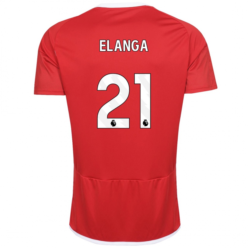 Hombre Camiseta Anthony Elanga #21 Rojo 1ª Equipación 2023/24 La Camisa México