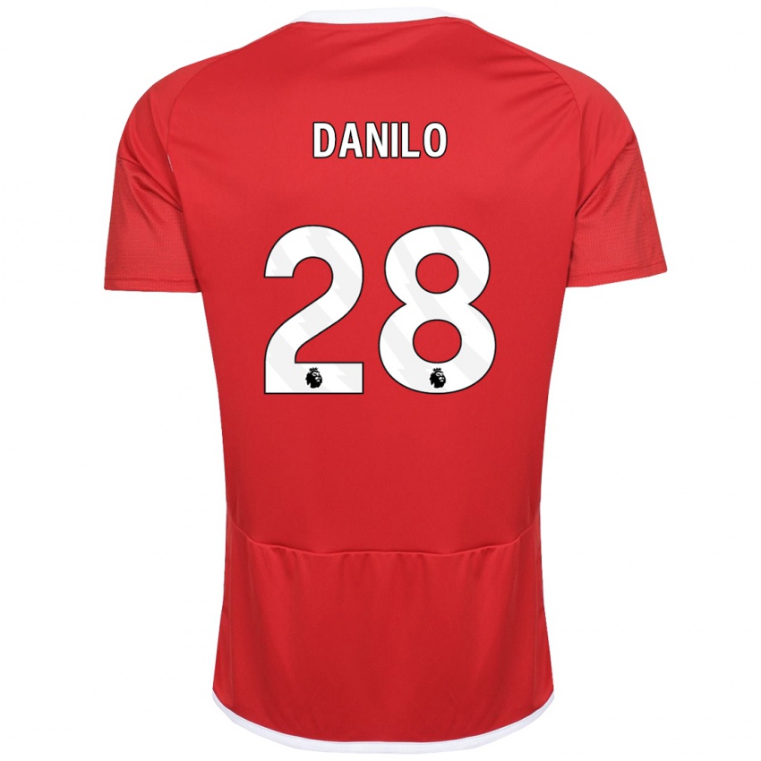 Hombre Camiseta Danilo #28 Rojo 1ª Equipación 2023/24 La Camisa México