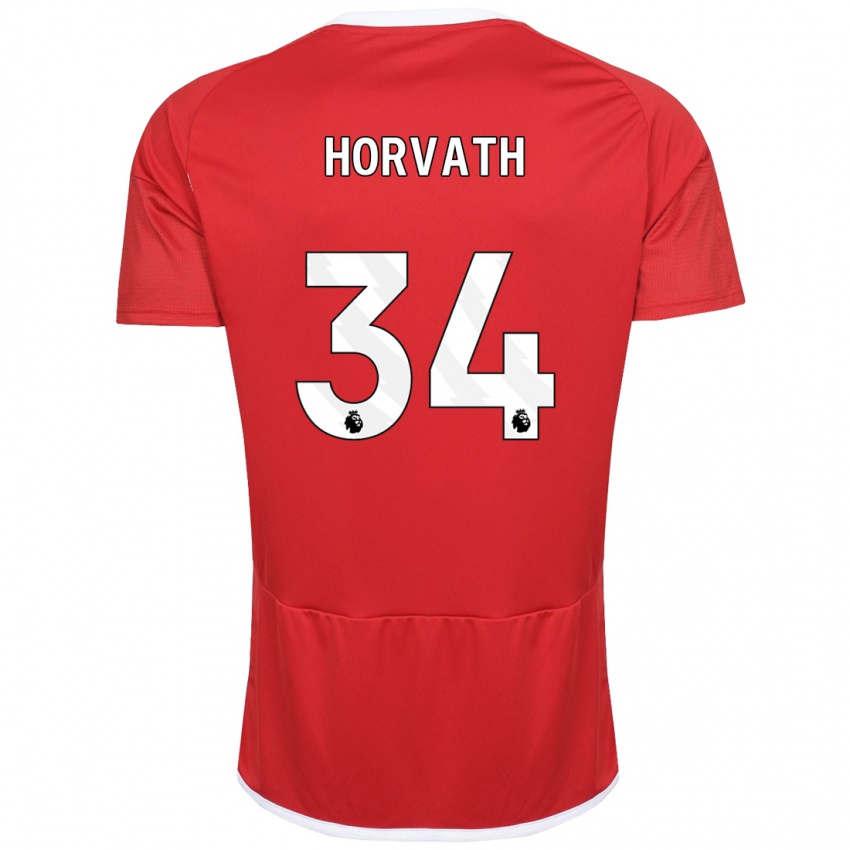 Hombre Camiseta Ethan Horvath #34 Rojo 1ª Equipación 2023/24 La Camisa México