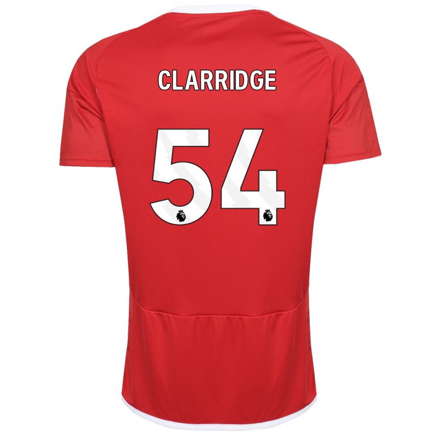 Hombre Camiseta James Clarridge #54 Rojo 1ª Equipación 2023/24 La Camisa México