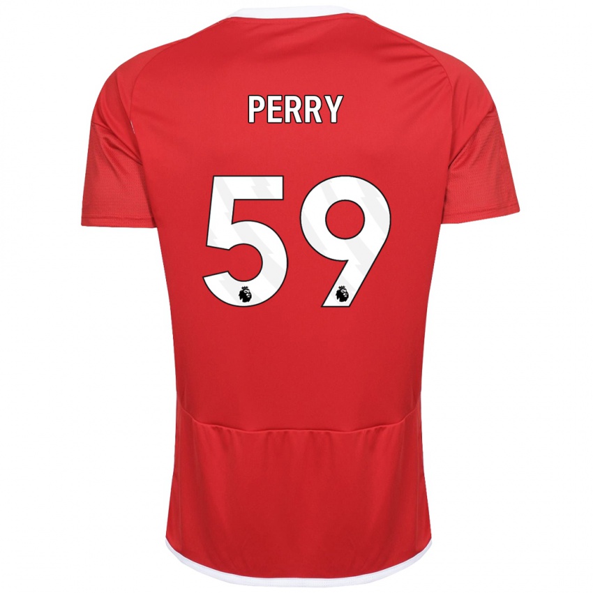 Hombre Camiseta Ben Perry #59 Rojo 1ª Equipación 2023/24 La Camisa México