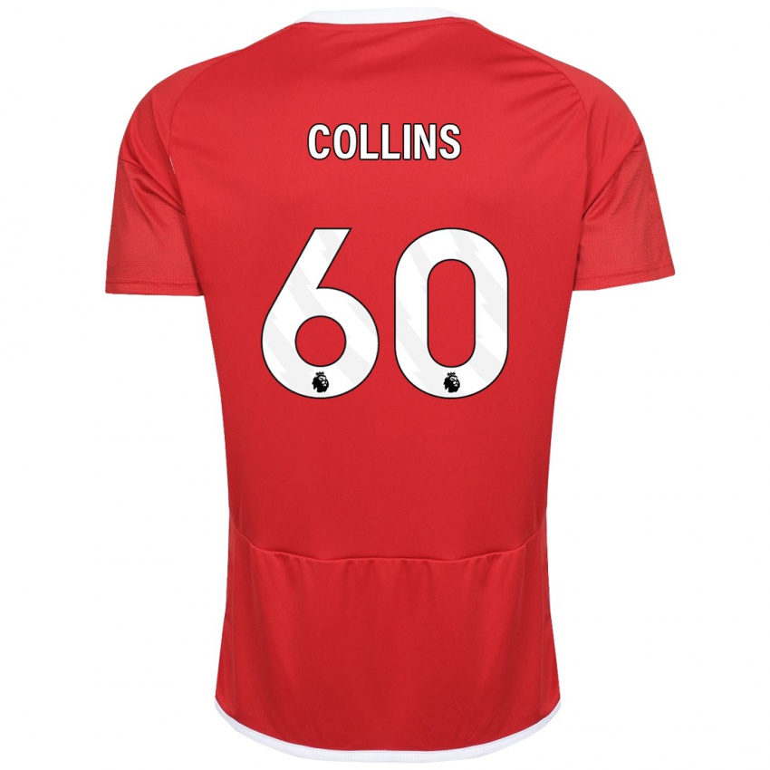 Hombre Camiseta Sam Collins #60 Rojo 1ª Equipación 2023/24 La Camisa México