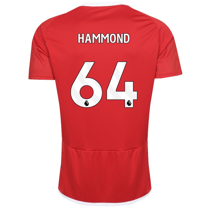 Hombre Camiseta Ben Hammond #64 Rojo 1ª Equipación 2023/24 La Camisa México