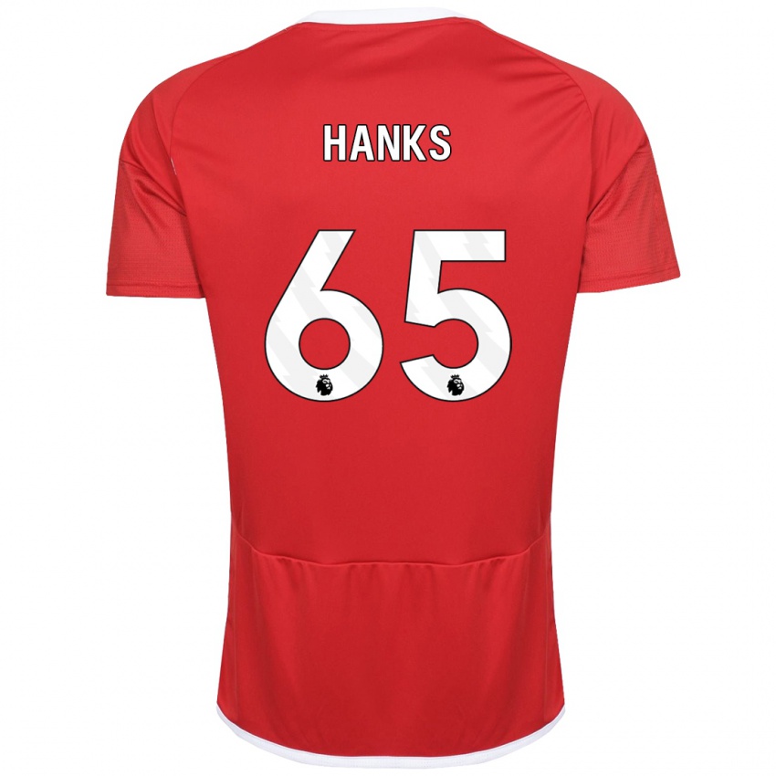 Hombre Camiseta Justin Hanks #65 Rojo 1ª Equipación 2023/24 La Camisa México