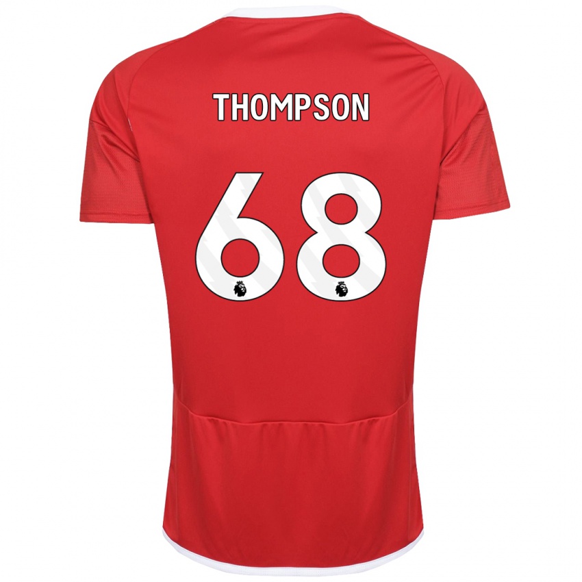 Hombre Camiseta Jack Thompson #68 Rojo 1ª Equipación 2023/24 La Camisa México