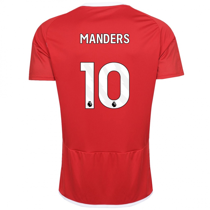 Hombre Camiseta Holly Manders #10 Rojo 1ª Equipación 2023/24 La Camisa México