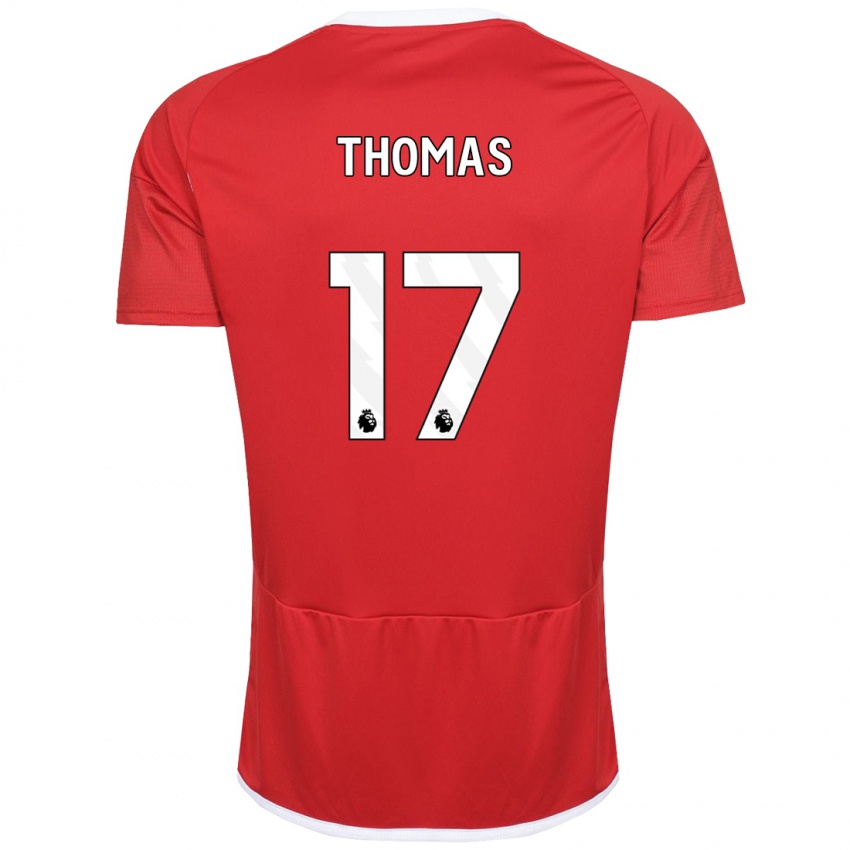 Hombre Camiseta Freya Thomas #17 Rojo 1ª Equipación 2023/24 La Camisa México